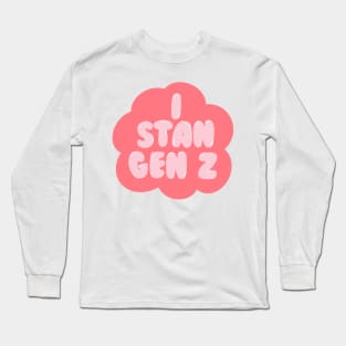 i stan gen z bubble - pink Long Sleeve T-Shirt